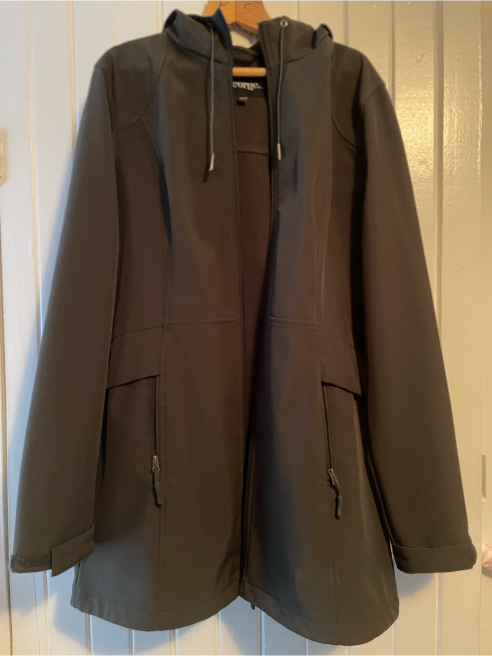 George - Dark Green Khaki windbreaker coat